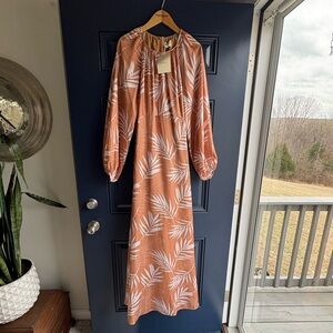 Bohme Orange Long Sleeve Dress